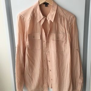 Ann Taylor Silk Button-Up