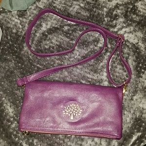 Purple crossbody purse
