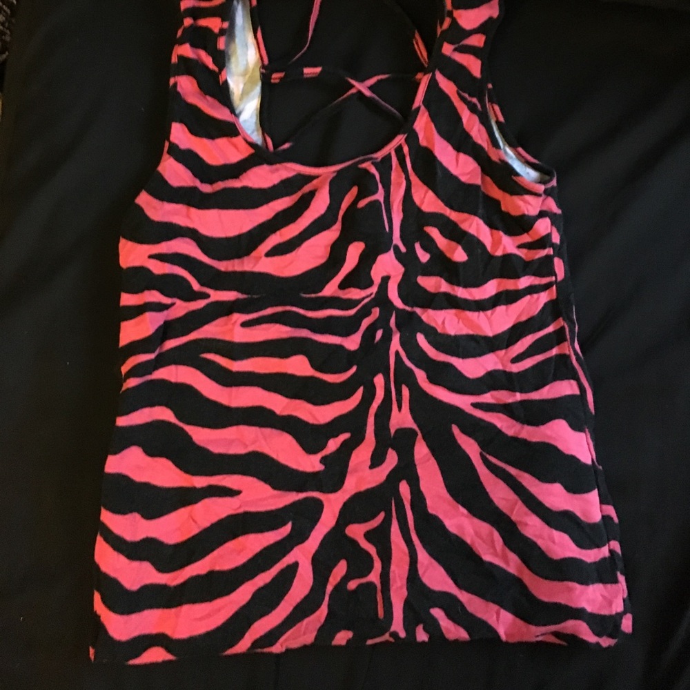 Coral/Pink Zebra Print Shortie Dress
