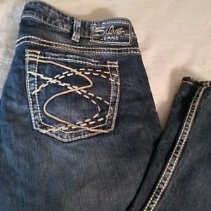 Silver Boot Cut Jeans
