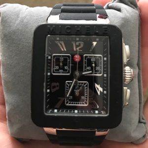 Authentic Michele black Jelly Watch