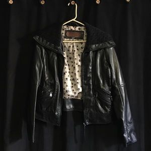 Faux leather jacket