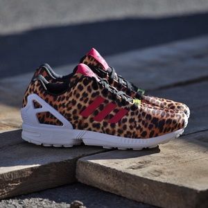 Adidas zx flux , cheetah print
