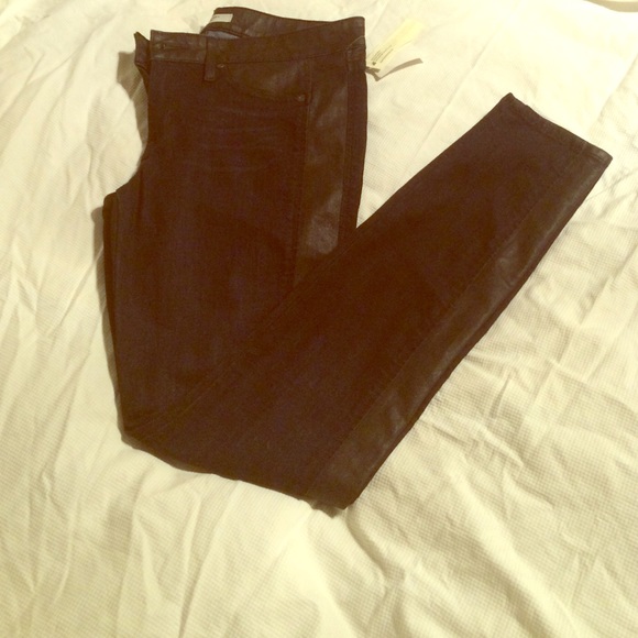 Rich & Skinny Dark blue & black faux leather - Picture 1 of 4