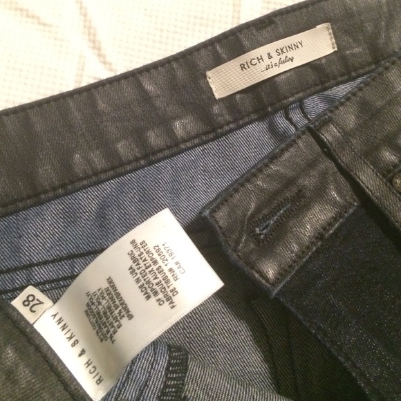 Rich & Skinny Dark blue & black faux leather - Picture 3 of 4