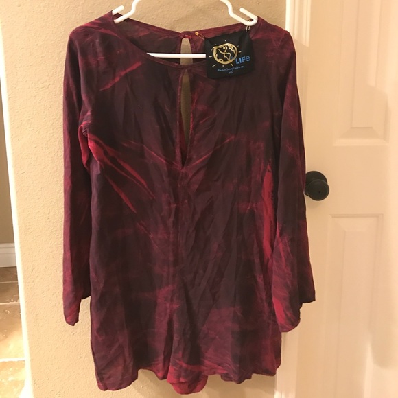 Tie dye Blue Life Romper Planet Blue - Picture 5 of 5