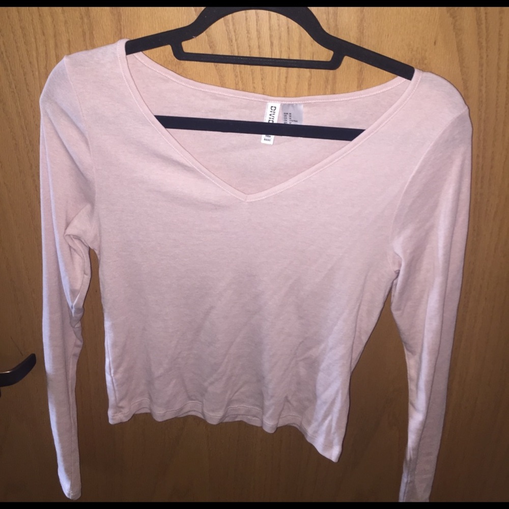 Long sleeve crop sweater