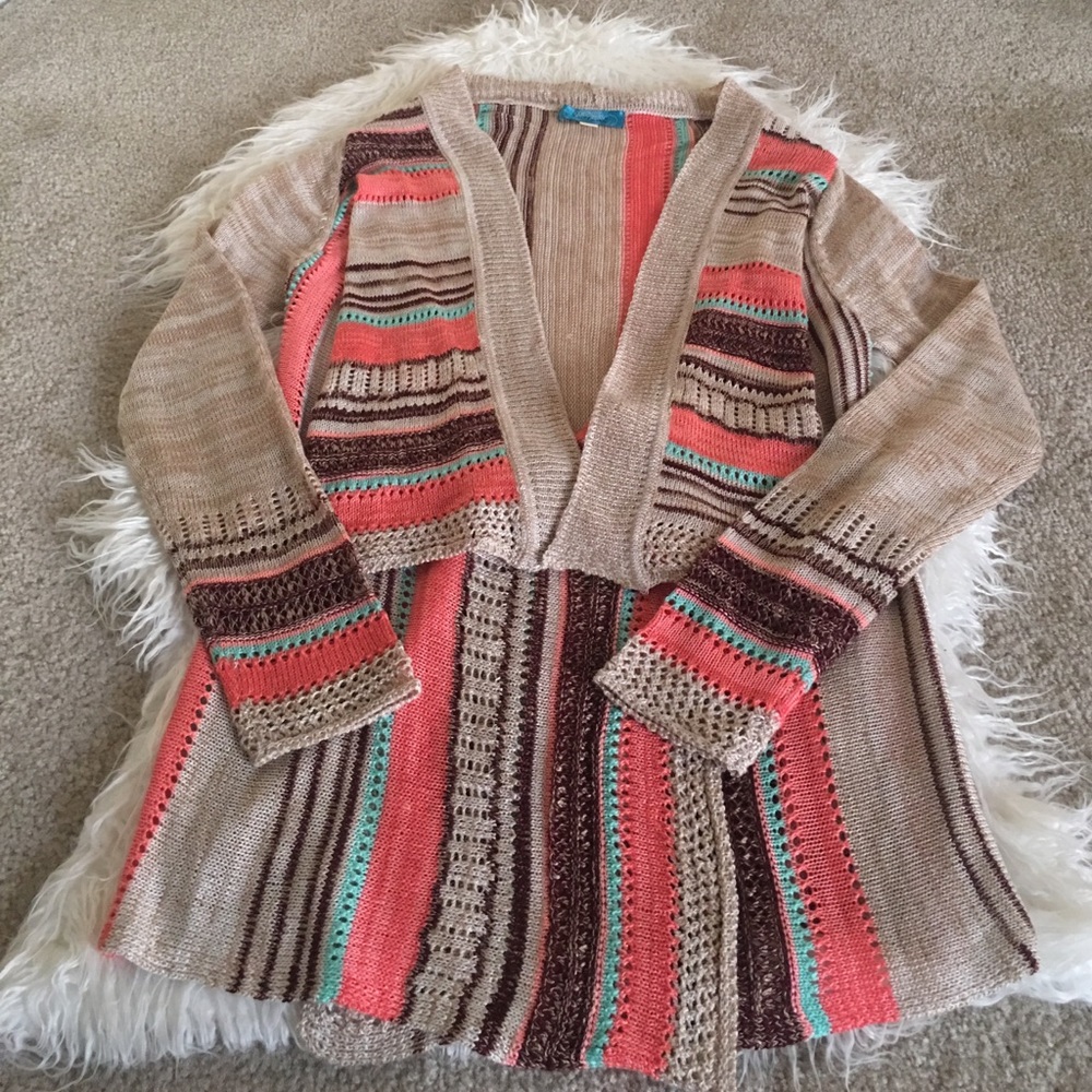 ✨Francesca's collection✨ knit open drape cardigan