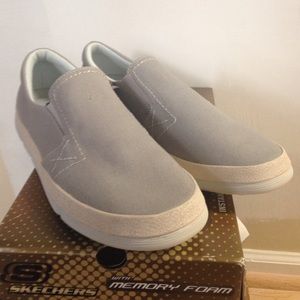 Skechers with memory foam Braven light gray