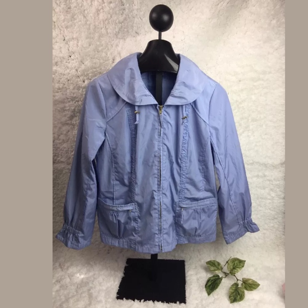 ENERGY BY CHICO'S BLUE WOMEN'S WINDBREAK JACKET