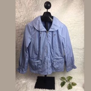 ENERGY BY CHICO'S BLUE WOMEN'S WINDBREAK JACKET