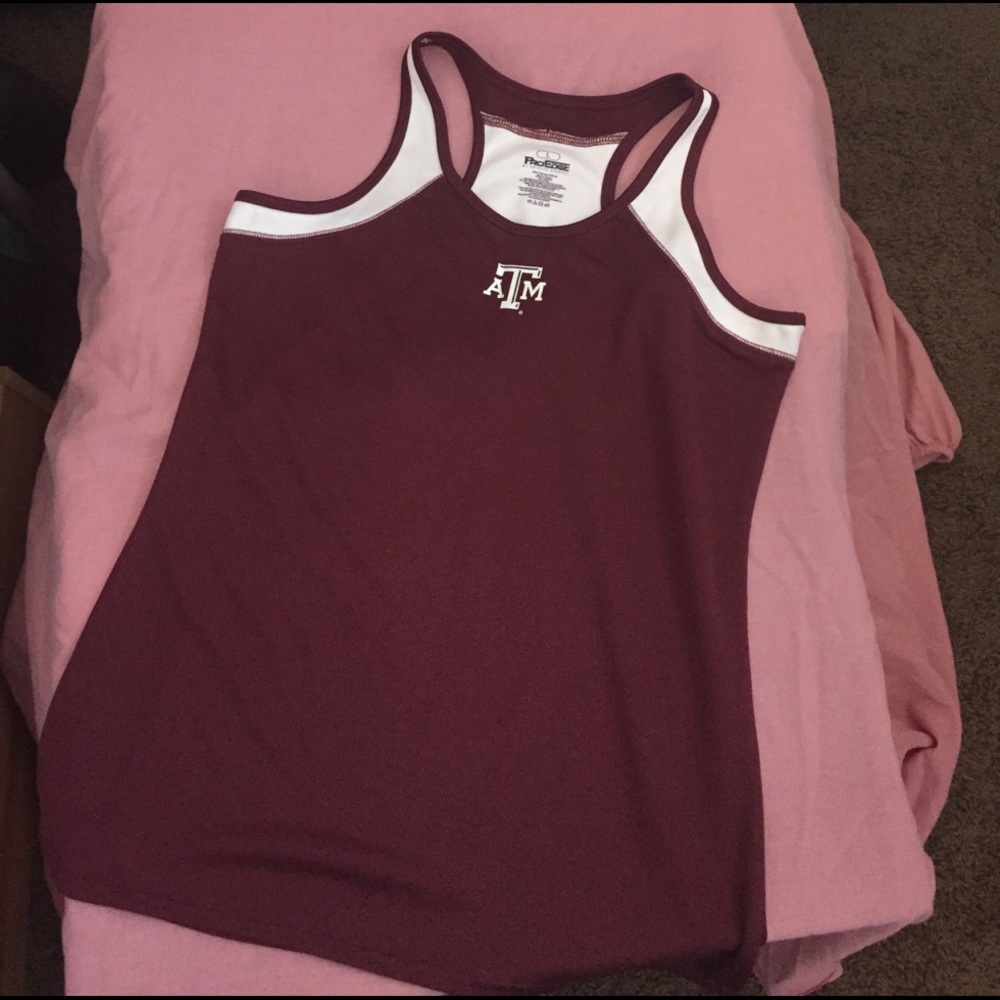 Racer back A&M tank top
