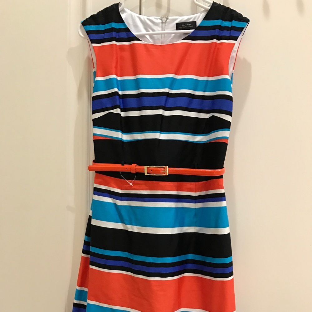 NWT, Tahari Striped Dress