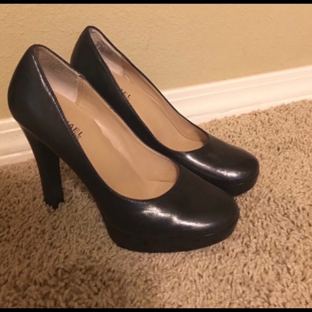 Michael Kors Black Mary Jane Heel Pump