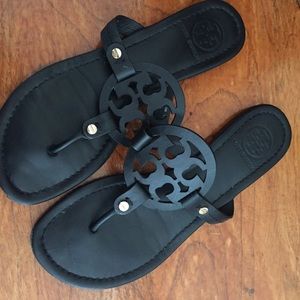 Black Tory Burch miller sandals