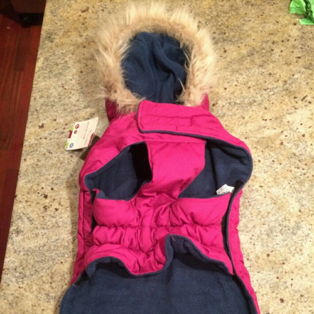 Dog Jacket with Fur hood