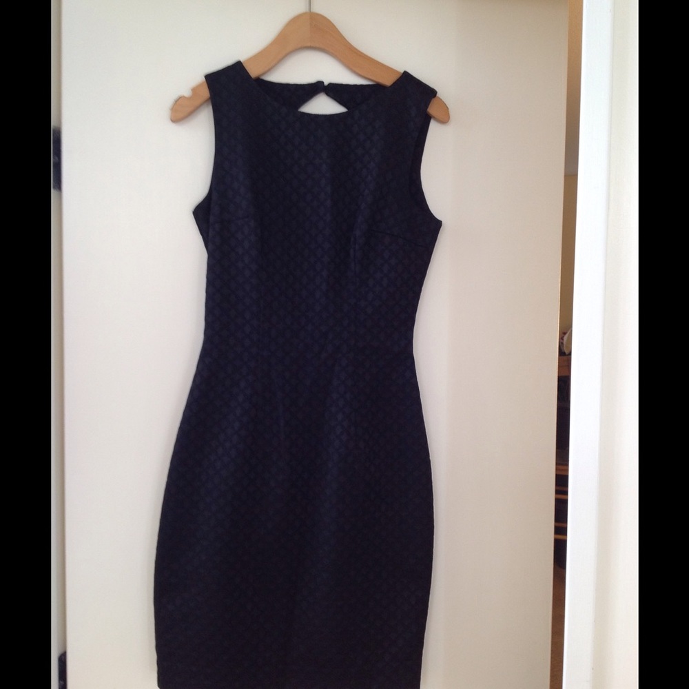 H&M slvls woven textured cut out fitted sheath