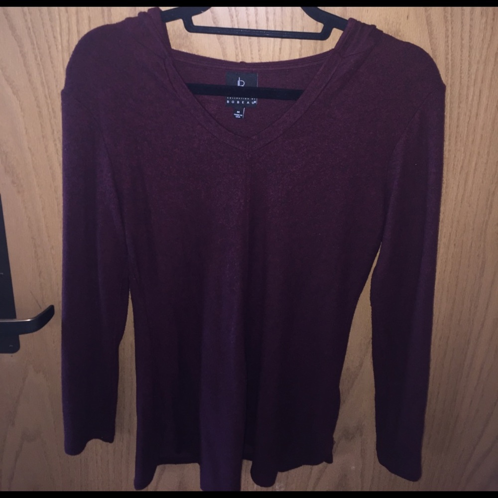 Maroon sweater hoodie