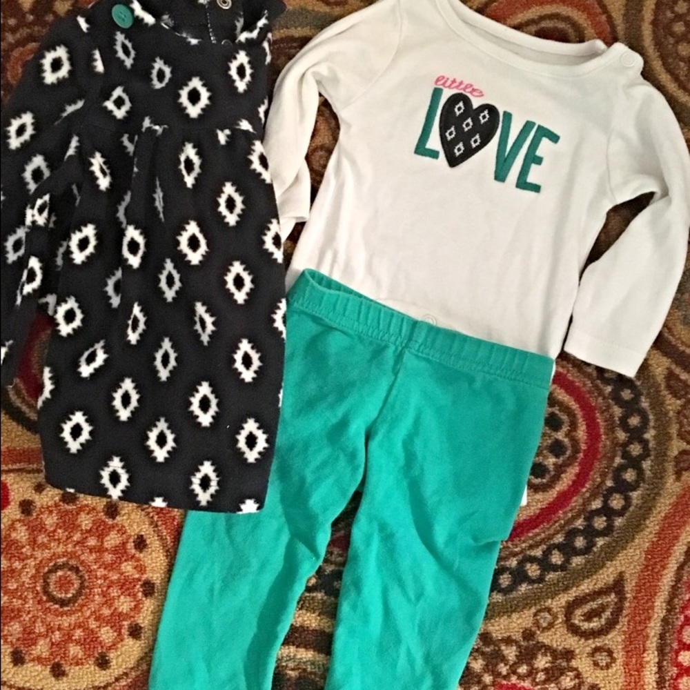 Girls 3 Pc. Set Just One You Carters - 6 months