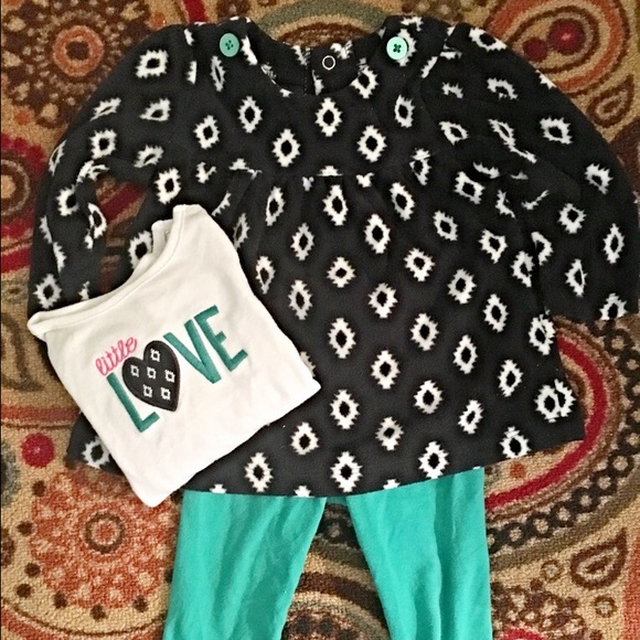 Girls 3 Pc. Set Just One You Carters - 6 months - Picture 2 of 2