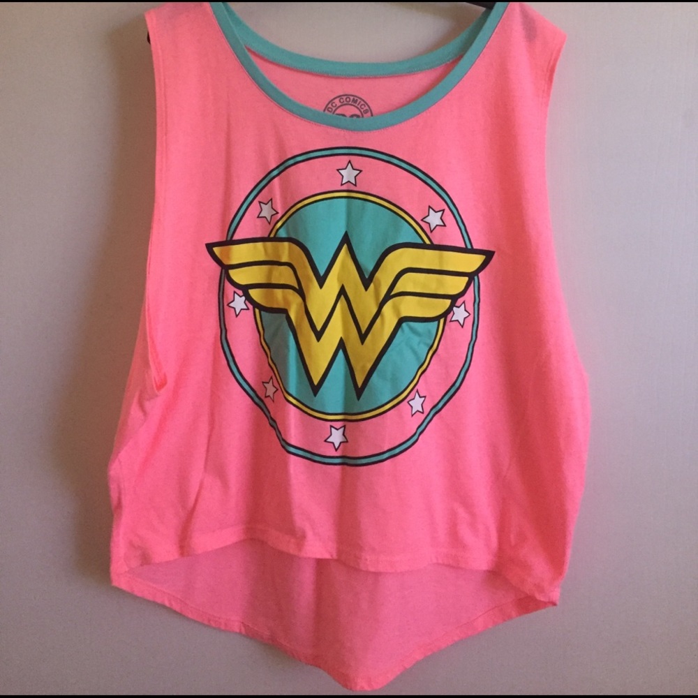 Pink Wonder Woman tank