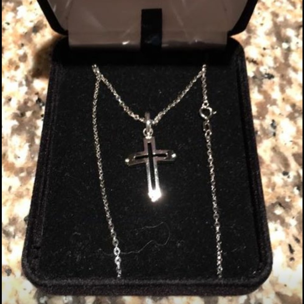 14k white gold necklace