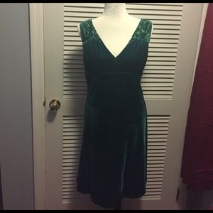 Pin up to the challenge velvet dress