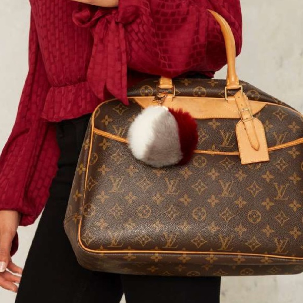 Faux Fur Pom Pom Keychain