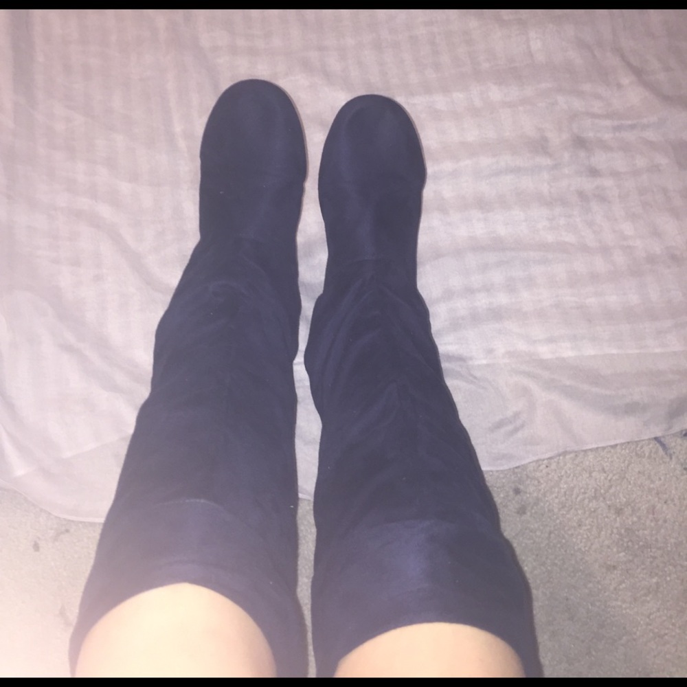 Tall Navy Boots