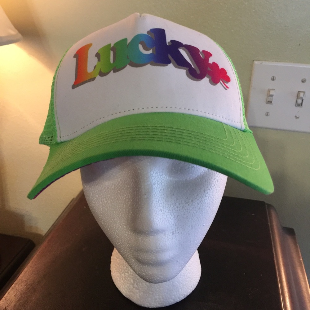 "Lucky" St. Patrick's day trucker hat.