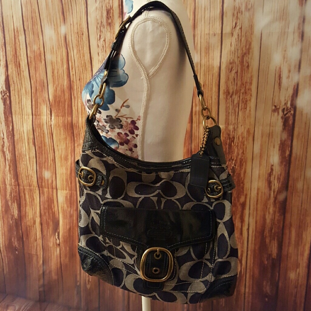 Authentic Coach denim purse