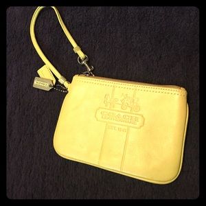 Yellow Coach Wristlet