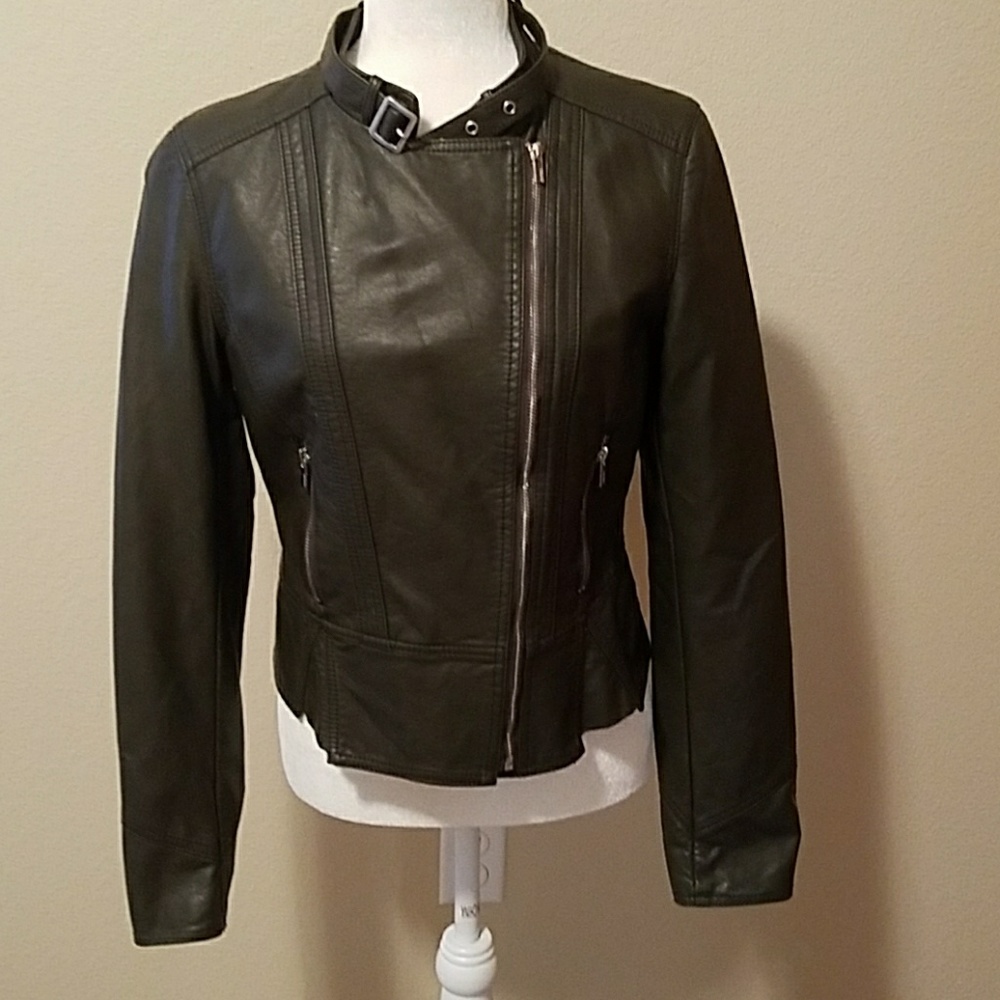 Faux leather jacket