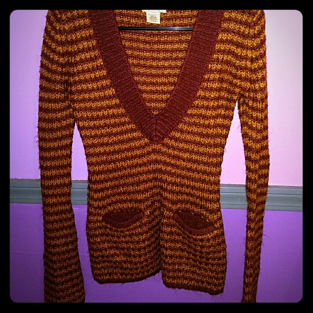 Striped sweater with pockets!