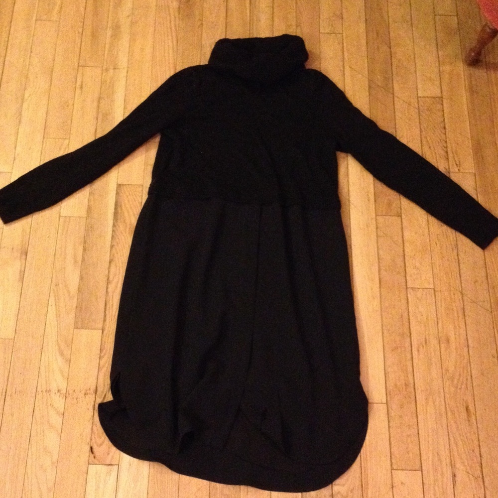 Madwell black overlay sweater dress xs