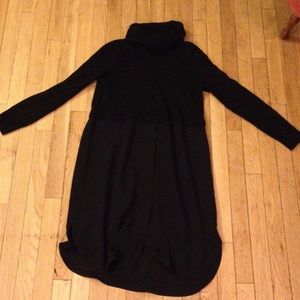 Madwell black overlay sweater dress xs