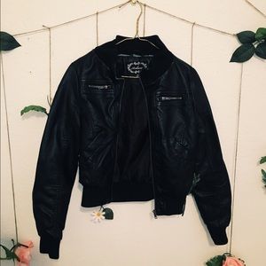 Faux Leather Jacket