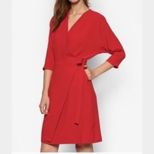 TOPSHOP Batwing Wrap Dress