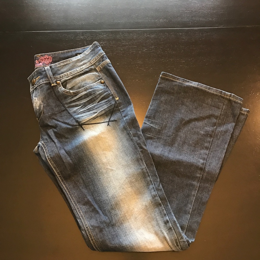 Express Rerock Size 12 Boot Cut Jeans