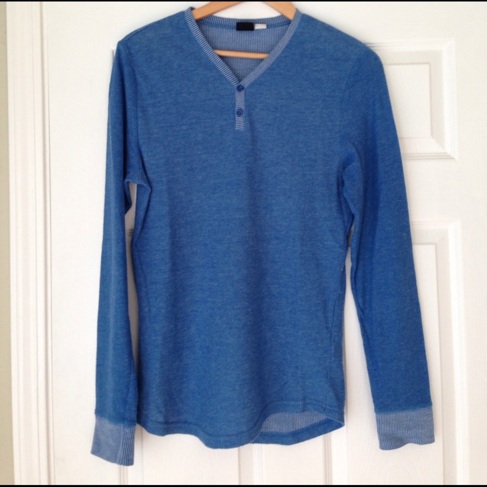 Long Sleeve Blue Shirt