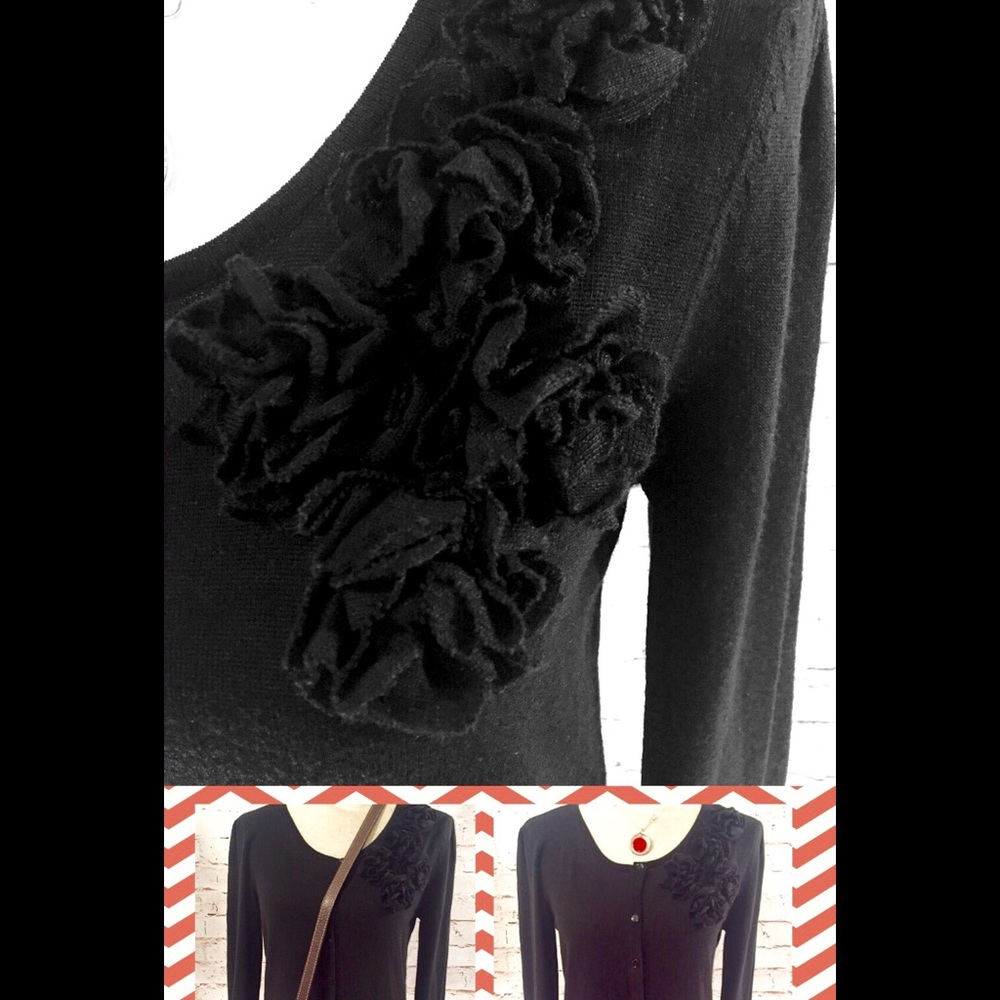 🌹Flower Embellished Cardigan 🌹