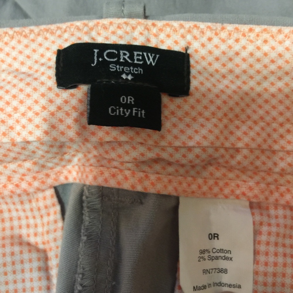 J crew City fit pants
