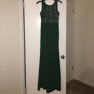 Emerald green dress