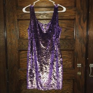 Forever 21 90s Style Bodycon Velvet Dress