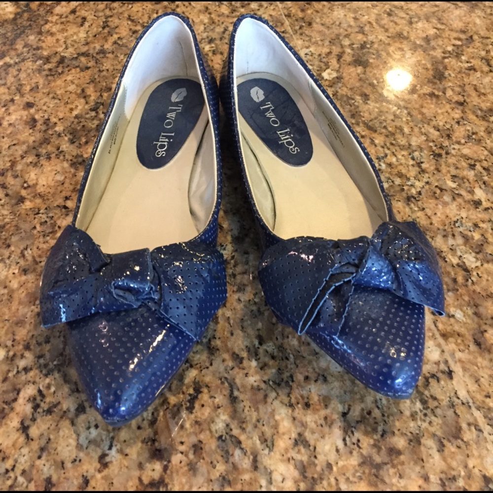 Fancy Navy Flats