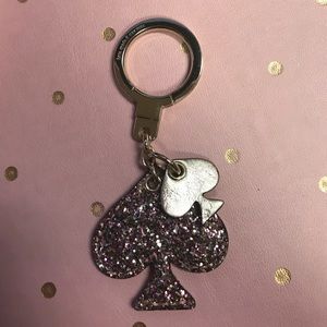 Kate spade pink/gold/brown keychain or purse charm