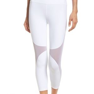 ALO YOGA white Coast Capri leggings
