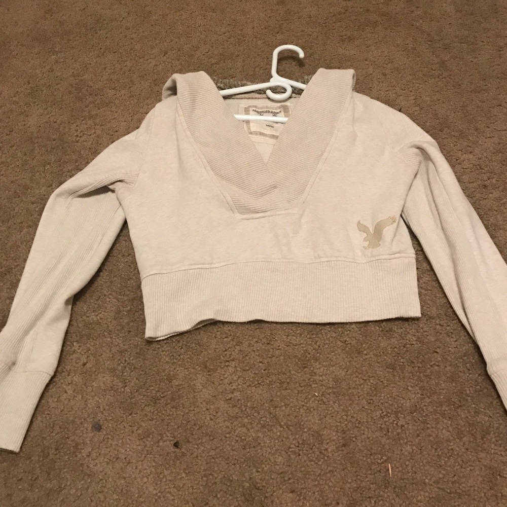 American eagle sweater crop top