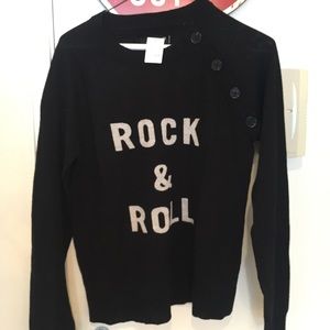 Zadig & Volitare Cashmere Black Pullover Sweater