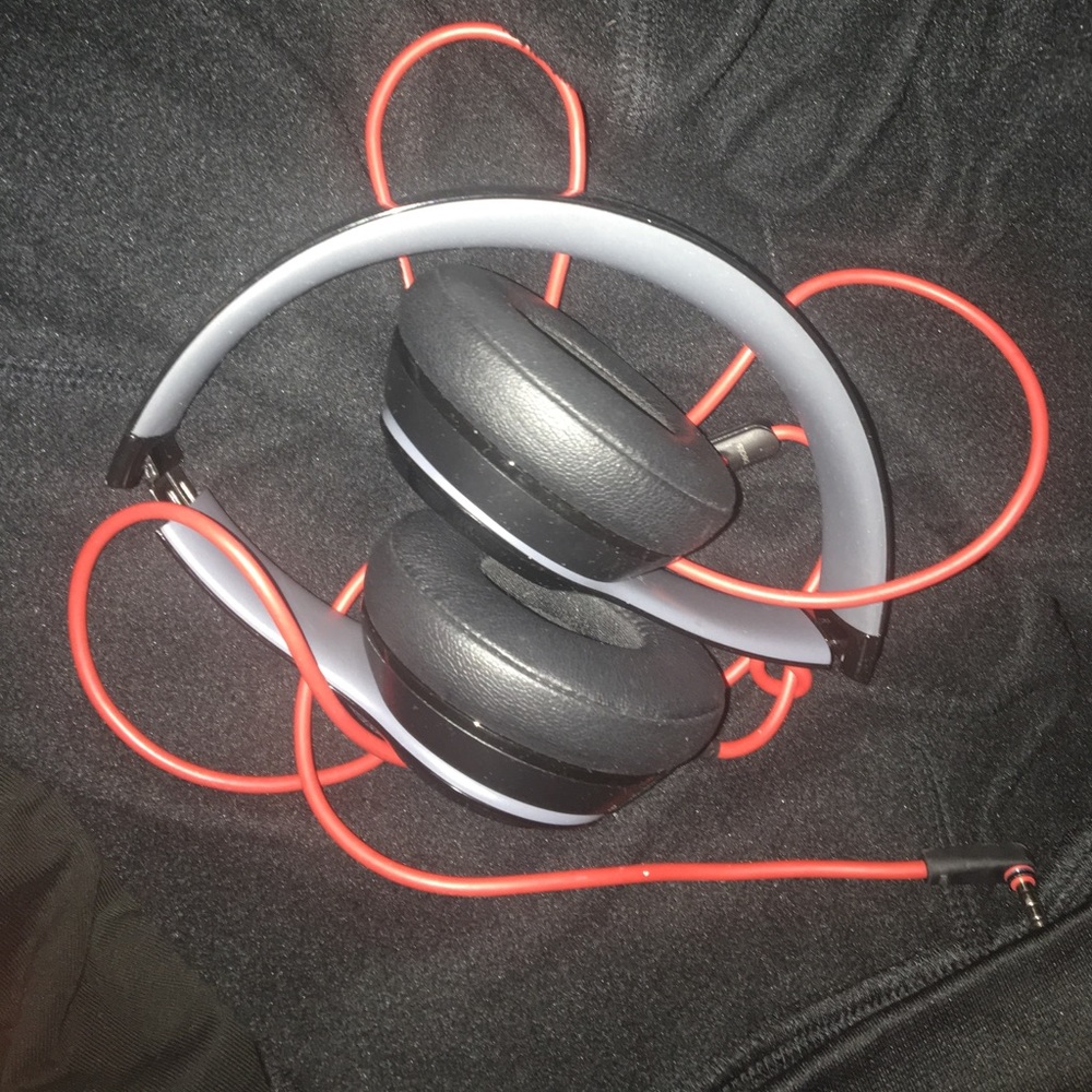 Black/Red Beats by Dre.